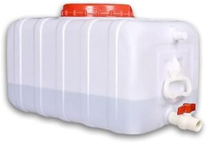 Large Plastic Water Storage Tanks Emergency Water Storage 50L/80L/110L/200L Camping & Hiking Water Storage Water Container Multifunctional Water Tank(Size:50L/13.2gallon)