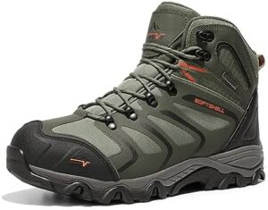 NORTIV 8 Men's Ankle High Waterproof Hiking Boots Outdoor Lightweight Shoes Trekking Trails Armadillo