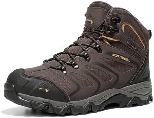 NORTIV 8 Men's Ankle High Waterproof Hiking Boots Outdoor Lightweight Shoes Trekking Trails Armadillo