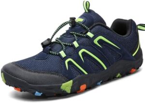 ASHION Boys Running Shoes | Barefoot Shoes | Wide Toe Box | Lightweight Athletic Walking Hiking Sneakers