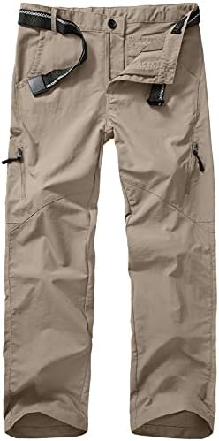 Kids Cargo Hiking Pants Boys Girls Youth Casual Lightweight Quick Dry Waterproof Outdoor Scout Uniform Pants