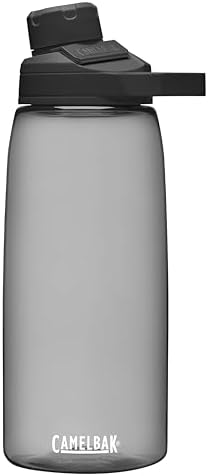 CamelBak Chute Mag BPA Free Water Bottle with Tritan Renew - Magnetic Cap Stows While Drinking, 32oz, Charcoal