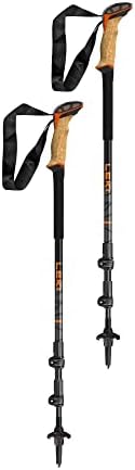 LEKI Makalu Cork Lite Aluminum Adjustable Lightweight Walking Poles for Trekking & Hiking