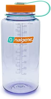 Nalgene Sustain Tritan BPA-Free Water Bottle Made with Material Derived From 50% Plastic Waste, 32 OZ, Wide Mouth, Amethyst