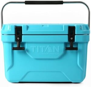 Titan Hard Ice Chest Cooler Roto Cooler with Microban Protection and Deep Freeze Insulation