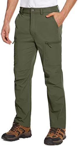 MAGCOMSEN Men's Hiking Pants 6 Pockets,Water Resistant Ripstop Outdoor Pants,Lightweight Quick Dry Fishing Work Pants