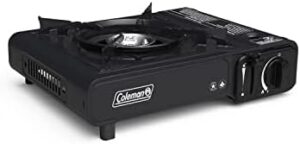 Coleman Classic 1-Burner Butane Stove, Portable Camping Stove with Carry Case & Push-Button Starter, Includes Precise Temperature Control & 7,650 BTUs of Power for Camping, Tailgating, & More