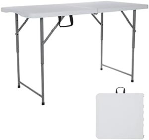 4ft Folding Table Outdoor Tables Picnic Table Barbecue Camping Tables Courtyard Leisure Portable Tables Balcony Table