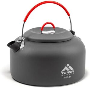 1.3L Aluminum Camping Kettle - Versatile Camping, Hiking, and Backpacking Tea Kettle, Portable Outdoor Adventure Teapot