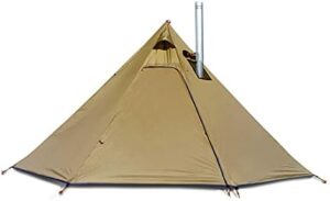 4 Persons 5lb Lightweight Tipi Hot Tents with Stove Jack, 7'3" Standing Room, Teepee Tent for Hunting Family Team Backpacking Camping Hiking