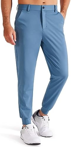 Libin Men's 4-Way Stretch Golf Joggers with Pockets, Slim Fit Work Dress Pants Athletic Casual Sweatpants for Men