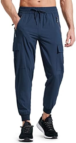 Libin Men's Lightweight Joggers Quick Dry Cargo Hiking Pants Track Running Workout Athletic Travel Golf Casual Outdoor Pants