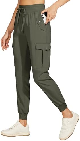 Willit Women's Cargo Joggers Lightweight Hiking Pants Quick Dry Athletic Workout Travel Casual Pants Pockets