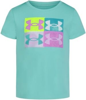 Under Armour Girls' Short Sleeve Shirt, Crewneck, Lightweight and Breathable