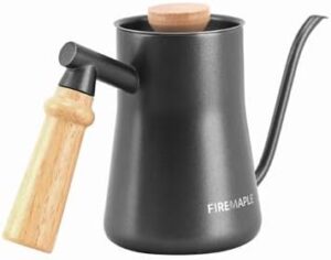 Fire-Maple Orca Coffee Pot Kettle 12oz- Stainless Steel Hand Brewing Coffee Pot with Semi-Circular Handle, Coffee Kettle Tea Pot for Home, Office, Camping, Hiking