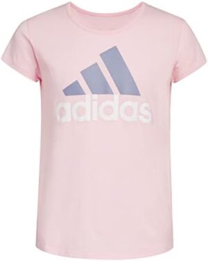 adidas Girls' Short Sleeve Cotton Bos Essential Tee