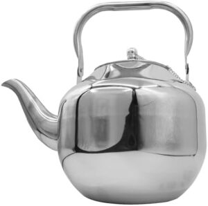 Lightweight Durable Portable 3L Stainless Steel Camping Boiling Water Tea Kettle Folding Handle & Lid | Camping Tea Pot | Ideal Outdoor Adventures, Camping, Hiking, Picnics, Travel