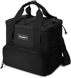 TOURIT Cooler Bag 24/35/46-Can Insulated Soft Cooler Portable Cooler Bag 14.6/24/32L Large Lunch Cooler for Picnic, Beach, Work, Trip