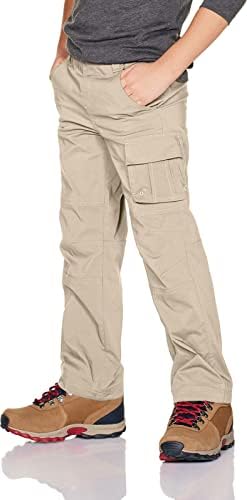 CQR Kids Youth Hiking Cargo Pants, Outdoor Camping Pants, UPF 50+ Quick Dry Regular Pants