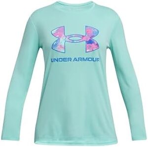 Under Armour Girls' Tech Big Logo Printed Long Sleeve