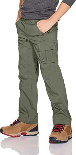 CQR Kids Youth Hiking Cargo Pants, Outdoor Camping Pants, UPF 50+ Quick Dry Regular Pants