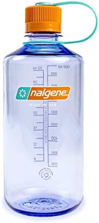 Nalgene Sustain Tritan BPA-Free Water Bottle Made with Material Derived from 50% Plastic Waste, 32 OZ, Narrow Mouth, Amethyst