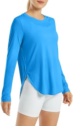 G4Free Women's UPF 50+ UV Shirts Long Sleeve Workout Sun Shirt Outdoor Gym Hiking Tops Quick Dry Lightweight