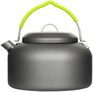 Gutsdoor Outdoor Camping Kettle for Boiling Water, 1.1L Aluminum Camping Tea Kettle, Portable Lightweight Teapot Coffee Pot for Camping Backpacking