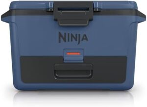 Ninja FB151BL FrostVault 50qt Hard Cooler with Dry Zone, Integrated Fridge-Temp Dry Storage Drawer, Premium Heavy-Duty Insulated Cooler, Keeps Ice for Days, Lakeshore Blue