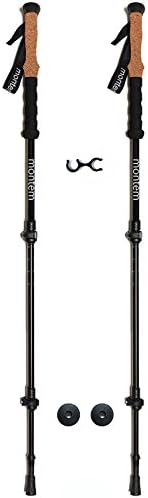 Montem Ultra Strong Trekking, Walking, and Hiking Poles - One Pair (2 Poles) - Collapsible, Lightweight, Quick Locking, and Ultra Durable