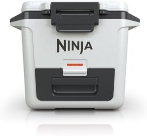 Ninja FB131WH FrostVault 30qt Hard Cooler with Dry Zone, Integrated Fridge-Temp Dry Storage Drawer, Premium Heavy-Duty Insulated Cooler, Keeps Ice for Days, Cloud White