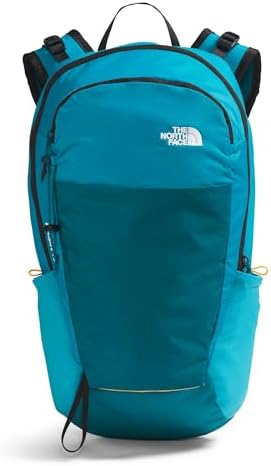 THE NORTH FACE Basin 18 Liter Technical Daypack with Rain Cover, Sapphire Slate/Blue Moss, One Size