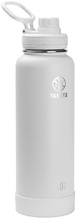 TAKEYA Actives 40 oz Vacuum Insulated Stainless Steel Water Bottle with Spout Lid, Premium Quality, Arctic