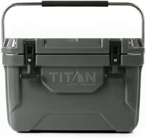 Titan Hard Ice Chest Cooler Roto Cooler with Microban Protection and Deep Freeze Insulation