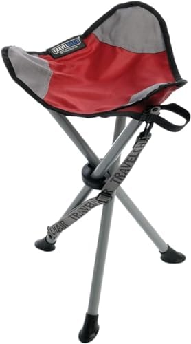 TravelChair Slacker Chair, Portable Tripod Chair for Outdoor Adventures, Red, One Size (1389VR)