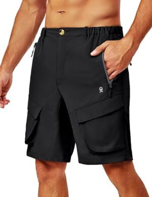 Little Donkey Andy Men's Stretch Quick Dry Cargo Shorts for Hiking, Camping, Travel