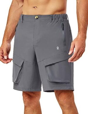 Little Donkey Andy Men's Stretch Quick Dry Cargo Shorts for Hiking, Camping, Travel