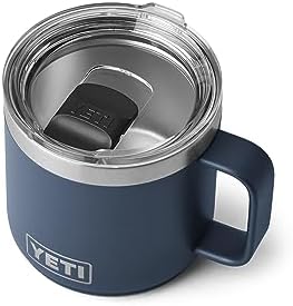 YETI Rambler 14 oz Stackable Mug, Vacuum Insulated, Stainless Steel with MagSlider Lid, Navy