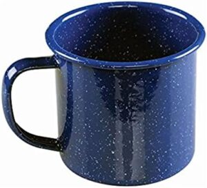 Coleman 12oz Enamel Coffee Mug, Impact-Resistant, Dishwasher-Safe, Perfect for Camping, Picnics, BBQ, Tailgates, Sports Events