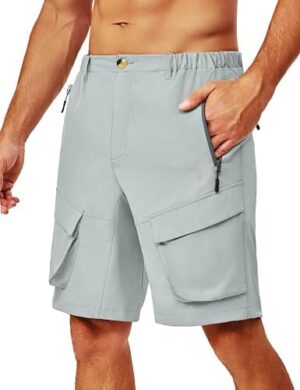 Little Donkey Andy Men's Stretch Quick Dry Cargo Shorts for Hiking, Camping, Travel