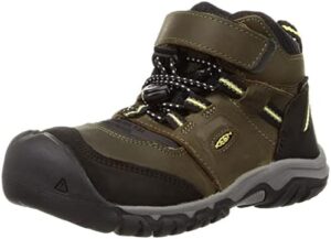 KEEN Unisex-Child Ridge Flex Mid Height Waterproof Leather Hiking Boots