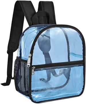 USPECLARE Clear Backpack Stadium Approved 12×6×12, Water proof Clear Bag for Concert Work Sport Event