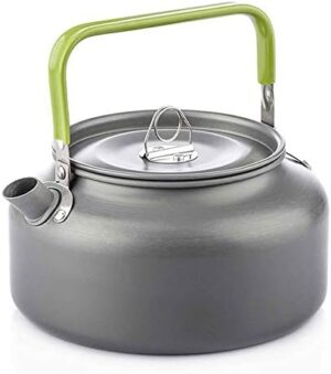 Docooler Tea Kettle, Stainless Steel Teapot, Portable Coffee Pot, Whistling Water Kettle, Camping Picnic Stove Top 0.8L/1.1L/1.2L/1.6L