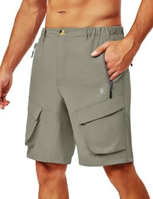 Little Donkey Andy Men's Stretch Quick Dry Cargo Shorts for Hiking, Camping, Travel