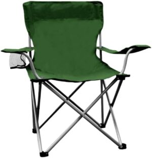 Weather Station Camping Chair, Lightweight and Portable Outdoor Folding Tailgate Quad Chair with Cup Holder and Armrests