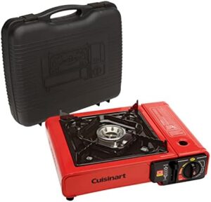 Cuisinart CGG-1050 Portable Butane Camping Stove with Carrying Case - 8,000 BTU Burner - Perfect for Camping and Tailgating 13.4" x 10.9" x 4.35"