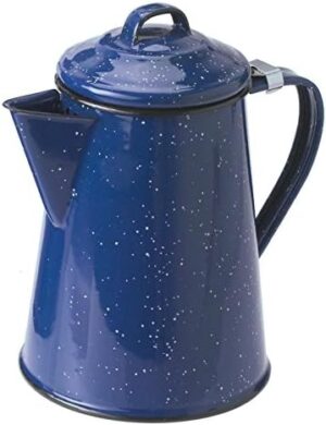 GSI Outdoors Enamel Coffee Pot to Store Hot Coffee, Tea for Camping & Farmhouse - 8 Cup