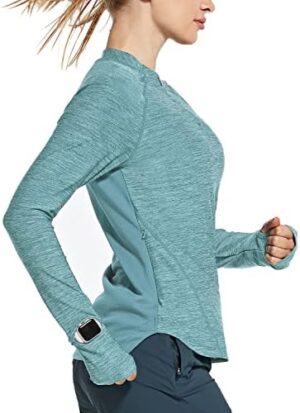 BALEAF Women's Long Sleeve Running Shirts Quick Dry Lightweight Pullover Workout Tops Athletic T-Shirts Moisture Wicking