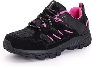 SHULOOK Hiking Shoes Women Waterproof Non Slip Lightweight Comfortable Breathable Walking Trekking Oudoor Sneaker