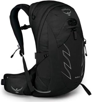 Osprey Talon 22L Men's Hiking Backpack with Hipbelt, Stealth Black, L/XL